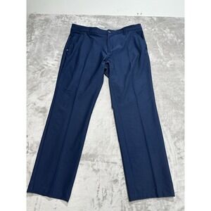 Adidas Golf Pants Men's Size 35x30 Navy Blue Performance Stretch Preppy EUC